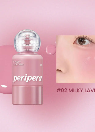 PERIPERA SYRUPY TOK CHEEK, Textura Líquida Hidratante, Ligera y No Pegajosa, Acabado Natural que se Fusiona con la Piel, K-Beauty, Maquillaje Coreano
