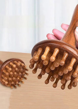 Masajeador de setas de madera, herramienta de masaje Manual, herramientas de masaje de setas de madera, tensión muscular, grasa Local Gua Sha para uso completo del cuerpo