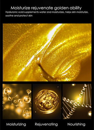 Mascarilla Facial de ácido hialurónico de oro de 24K, 10 Uds., reafirmante, hidratante, belleza, hoja para el cuidado de la piel, mascarilla Facial, cuidado Facial