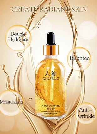 Suero Facial de nicotinamida con ácido hialurónico de oro de 24k, 100ml, antienvejecimiento, esencia de colágeno para levantamiento Facial, suero blanqueador para el cuidado de la piel