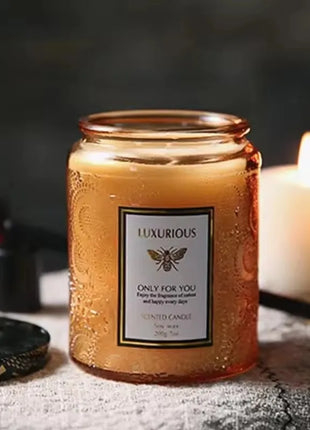 Una vela fragante, latas, decoración de habitación, cera de soja, Aroma sin humo, fragancia de aceite romántica de baja temperatura, Velas de cumpleaños