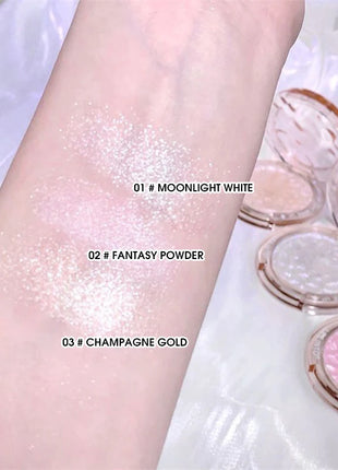 Paleta de contorno de brillo, polvo de alto brillo, brillo natural, corrector de contorno, luz duradera