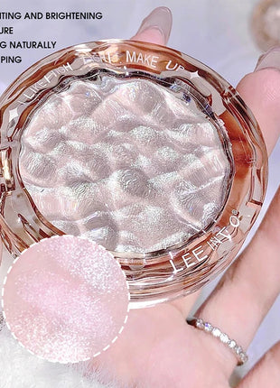 Paleta de contorno de brillo, polvo de alto brillo, brillo natural, corrector de contorno, luz duradera