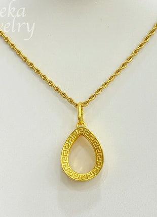 Conjuntos de joyería dorada de Dubái para mujer, collar nupcial italiano de lujo, pendientes colgantes, accesorios para fiesta de boda, regalos para mujer