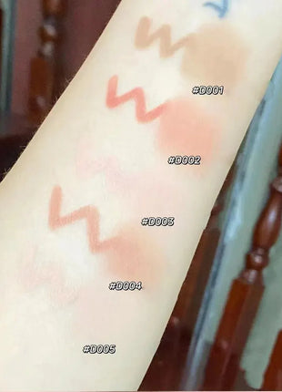 Delineador de labios desnudo con pincel de labios Cappuvini Maquillaje de labios de estilo coreano Lápiz labial mate de terciopelo de larga duración