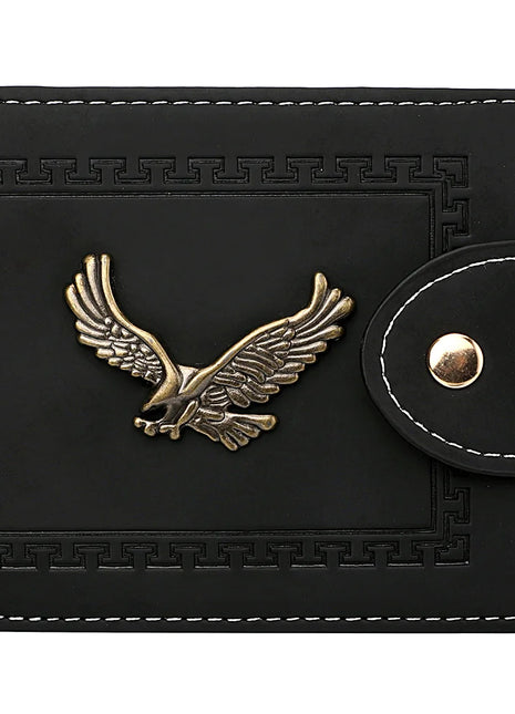 Cartera para hombre, cartera corta para hombre, moda juvenil, personalidad, cuero Pu, tarjetero, tarjetero, cartera plegable