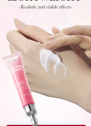 SADOER Sakura crema de ojos Anti ojeras eliminación de ojos bolsas reafirmantes cremas hidratantes para ojos belleza ojos cuidado de la piel
