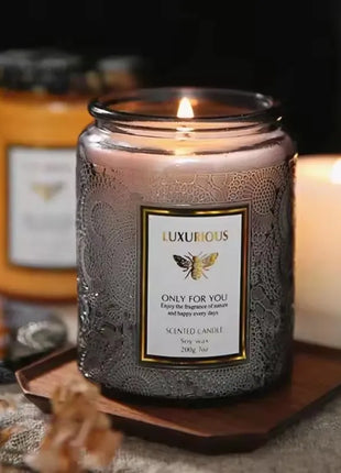 Una vela fragante, latas, decoración de habitación, cera de soja, Aroma sin humo, fragancia de aceite romántica de baja temperatura, Velas de cumpleaños