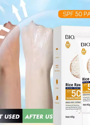 Crema de protección solar Facial SPF 50+, loción Solar protectora corporal de larga duración, no grasa, previene quemaduras solares, protección UV, bloqueador solar