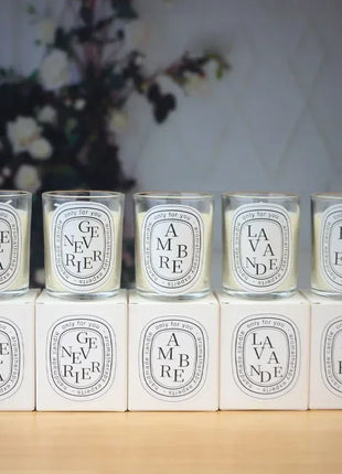 Romantic Transparent Scented Fragrance Candle Light Gift Scented Aromatic Candles Guest Gift Candles Wedding Candles Candle Jar