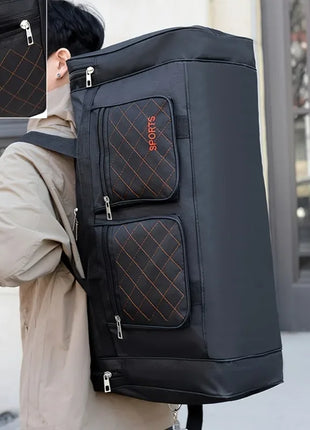 Bolsa de viaje de gran capacidad, estilo informal, múltiples compartimentos y bolsillos, perfecta para viajes cortos, bolsa de viaje deportiva