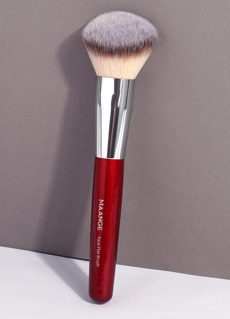 MAANGE 1 Uds. Brocha de maquillaje para base angular, corrector, colorete, mezcla, cepillo de pelo suave y denso para crema líquida, herramientas cosméticas de belleza