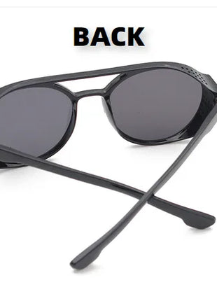 2024 gafas de sol clásicas de estilo Steampunk para hombres y mujeres, gafas de sol redondas Retro de diseñador de marca, gafas para pescar al aire libre UV400