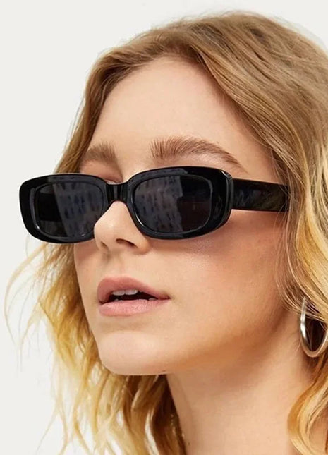 Gafas de sol de moda, gafas cuadradas Retro clásicas para mujer, gafas de sol rectangulares pequeñas de viaje Vintage de marca para mujer, gafas antideslumbrantes