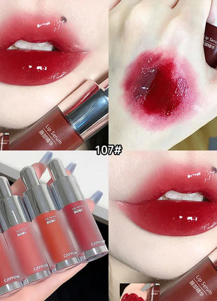 Brillo de labios para biberones Cappuvini: acabado de espejo hidratante, brillo de labios efecto vidrio para labios similares a la gelatina,