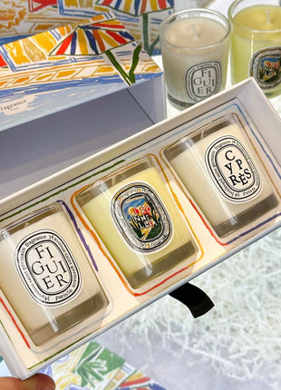 Vela de aromaterapia, velas aromáticas de plantas naturales, fragancia francesa, regalo aromático de compañero de aire duradero fresco y elegante