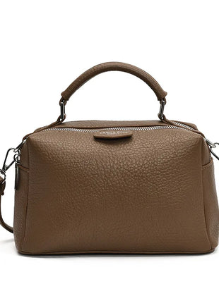 Nuevos bolsos cruzados de moda, bolso de cuero PU para mujer, bolso de mano Simple de alta calidad, bolso Boston Vintage, bolsos de hombro para mujer