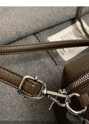 Nuevos bolsos cruzados de moda, bolso de cuero PU para mujer, bolso de mano Simple de alta calidad, bolso Boston Vintage, bolsos de hombro para mujer