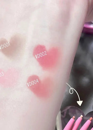 Delineador de labios desnudo con pincel de labios Cappuvini Maquillaje de labios de estilo coreano Lápiz labial mate de terciopelo de larga duración