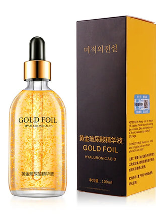 Suero Facial de nicotinamida con ácido hialurónico de oro de 24k, 100ml, antienvejecimiento, esencia de colágeno para levantamiento Facial, suero blanqueador para el cuidado de la piel