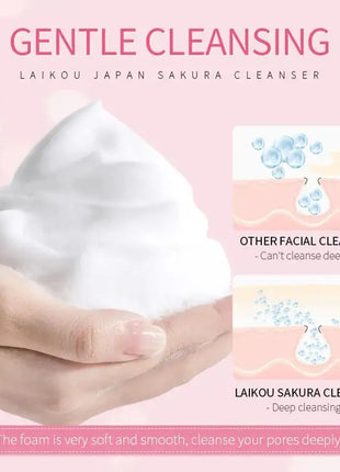 Sets de cuidado de la piel Sakura con limpiador, sérum, crema para ojos, crema facial, productos de belleza para mujeres, kit de cuidado de la piel para viaje