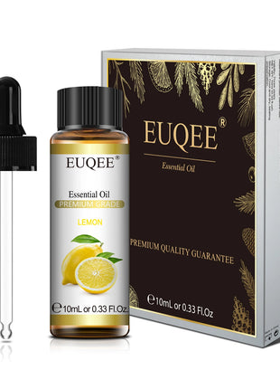 EUQEE 10ML aceites esenciales naturales eucalipto menta vainilla lavanda limón aceite de organo para humidificador DIY jabón, fabricación de velas