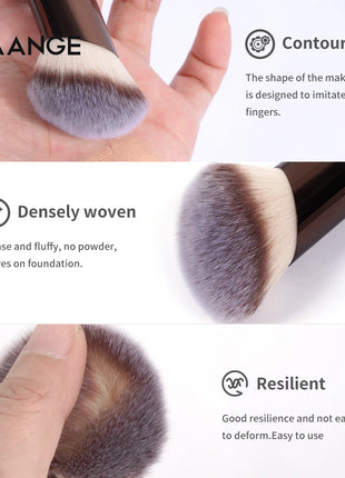 MAANGE 1 Uds. Brochas de maquillaje, brocha para pulir bases en ángulo, brocha correctora, herramientas de maquillaje cosmético, brocha de maquillaje oblicua de pelo suave