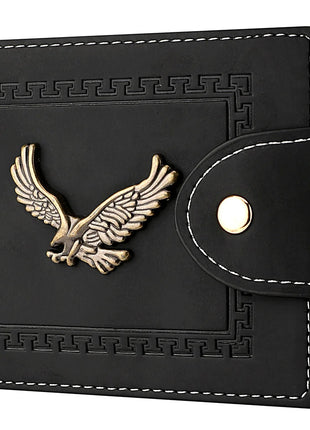 Cartera para hombre, cartera corta para hombre, moda juvenil, personalidad, cuero Pu, tarjetero, tarjetero, cartera plegable