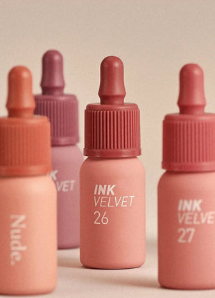 PERIPERA INK VELVET, Textura de Terciopelo, Suave y No Resecante, Acabado Mate, Larga Duración y Alta Pigmentación, Estilo Moderno, K-Beauty, Maquillaje Coreano