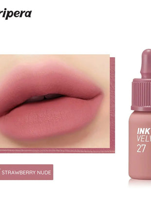 PERIPERA INK VELVET, Textura de Terciopelo, Suave y No Resecante, Acabado Mate, Larga Duración y Alta Pigmentación, Estilo Moderno, K-Beauty, Maquillaje Coreano