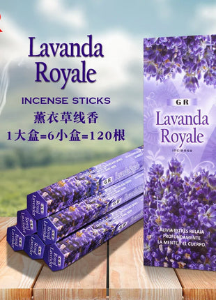 Palillos de incienso indio, aromas surtidos, lavanda, salvia, Yoga, meditación, relajación, atmósfera, palitos fragantes para Aroma casero