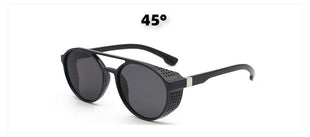 2024 gafas de sol clásicas de estilo Steampunk para hombres y mujeres, gafas de sol redondas Retro de diseñador de marca, gafas para pescar al aire libre UV400