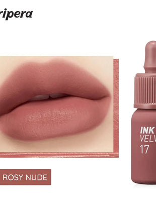 PERIPERA INK VELVET, Textura de Terciopelo, Suave y No Resecante, Acabado Mate, Larga Duración y Alta Pigmentación, Estilo Moderno, K-Beauty, Maquillaje Coreano