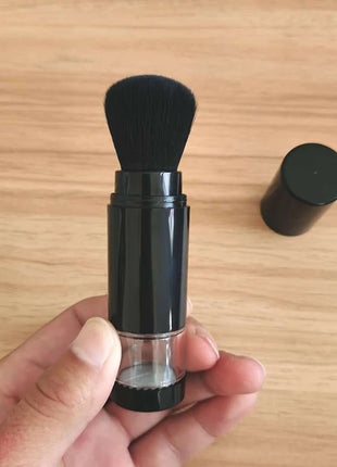 Brochas de maquillaje para cara, base cosmética en polvo, colorete, brocha de maquillaje, brochas de almacenamiento de polvos cosméticos de viaje portátiles, herramienta de belleza