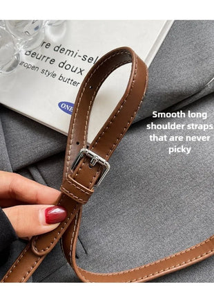 Bolso bandolera cilíndrico de piel sintética para mujer, bolso de hombro de mano de nuevo estilo a la moda, bolso tipo cubo para ir al trabajo de gran capacidad