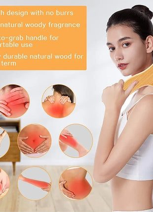 Herramientas de masaje de madera, masajeador de drenaje linfático de madera, herramientas anticelulíticas para dar forma al cuerpo para belleza, Gua Sha, alivio muscular dolorido