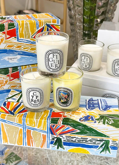 Vela de aromaterapia, velas aromáticas de plantas naturales, fragancia francesa, regalo aromático de compañero de aire duradero fresco y elegante