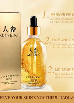 Suero Facial de nicotinamida con ácido hialurónico de oro de 24k, 100ml, antienvejecimiento, esencia de colágeno para levantamiento Facial, suero blanqueador para el cuidado de la piel