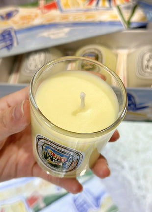 Vela de aromaterapia, velas aromáticas de plantas naturales, fragancia francesa, regalo aromático de compañero de aire duradero fresco y elegante