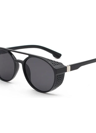 2024 gafas de sol clásicas de estilo Steampunk para hombres y mujeres, gafas de sol redondas Retro de diseñador de marca, gafas para pescar al aire libre UV400