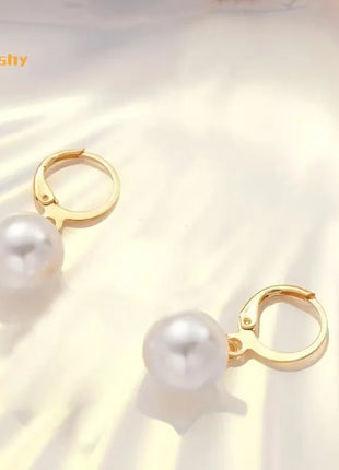 2 piezas de conjunto de joyería de perlas redondas, pendientes, colgantes, collares, conjunto de joyería de boda exquisita y de moda para mujer, regalos