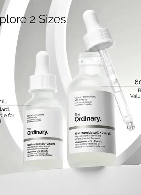 Niacinamida 10% + Zinc 1% Suero 30ml Mejora el brillo de la piel Fortalece la barrera de humedad de la piel Mejora la textura Reduce el exceso de aceite