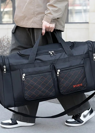 Bolsa de viaje de gran capacidad, estilo informal, múltiples compartimentos y bolsillos, perfecta para viajes cortos, bolsa de viaje deportiva