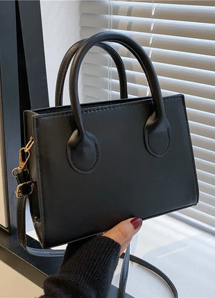 Elegante bolso negro con asas dobles, bolso cruzado elegante, bolso pequeño retro y elegante para mujeres y niñas, uso diario, trabajo, fiesta