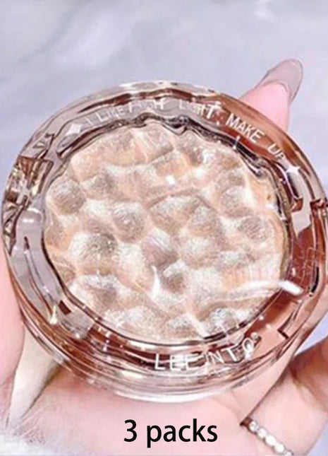 Paleta de contorno de brillo, polvo de alto brillo, brillo natural, corrector de contorno, luz duradera