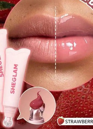 SHEGLAM-esmalte de cristal hidratante para el cuidado de los labios, Canoy Lane, galleta de cacao, fresa, leche, melón, espejo duradero, tinte de belleza para labios