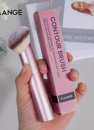 MAANGE 1 Uds. Brochas de maquillaje, brocha para pulir bases en ángulo, brocha correctora, herramientas de maquillaje cosmético, brocha de maquillaje oblicua de pelo suave