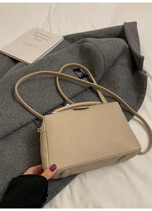 Nuevos bolsos cruzados de moda, bolso de cuero PU para mujer, bolso de mano Simple de alta calidad, bolso Boston Vintage, bolsos de hombro para mujer