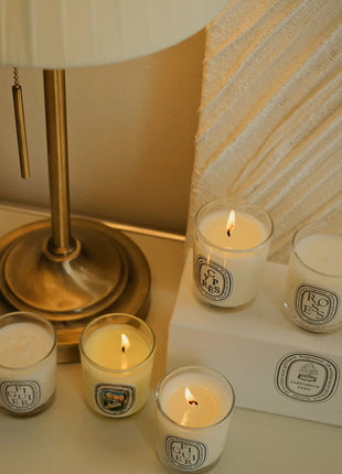 Vela de aromaterapia, velas aromáticas de plantas naturales, fragancia francesa, regalo aromático de compañero de aire duradero fresco y elegante