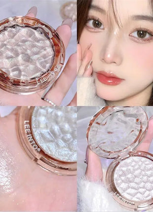 Paleta de contorno de brillo, polvo de alto brillo, brillo natural, corrector de contorno, luz duradera